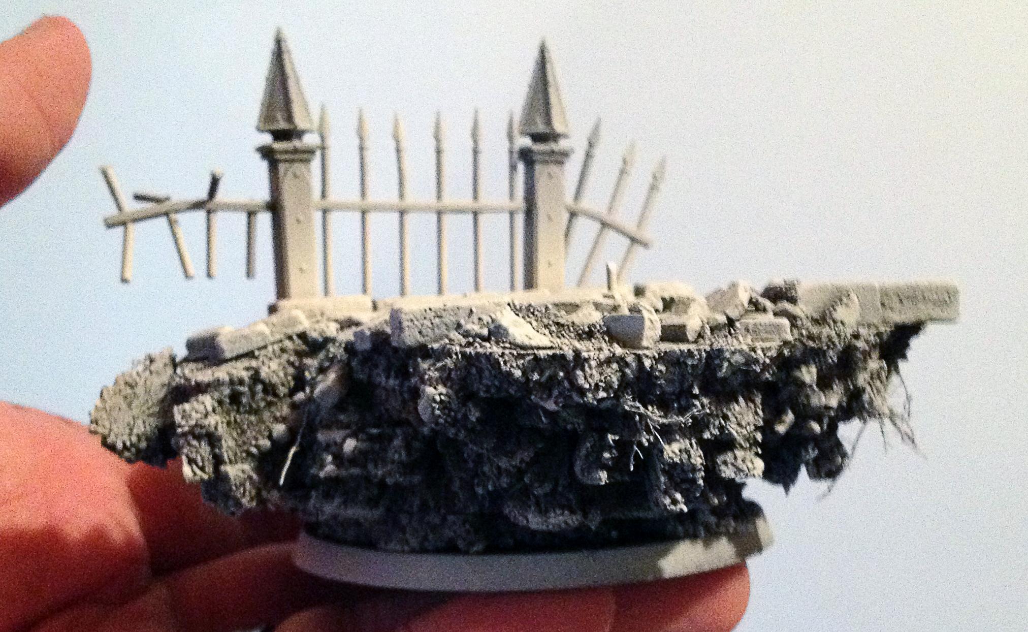 Custom Large Display Base Example of Black/White Zenithal Priming